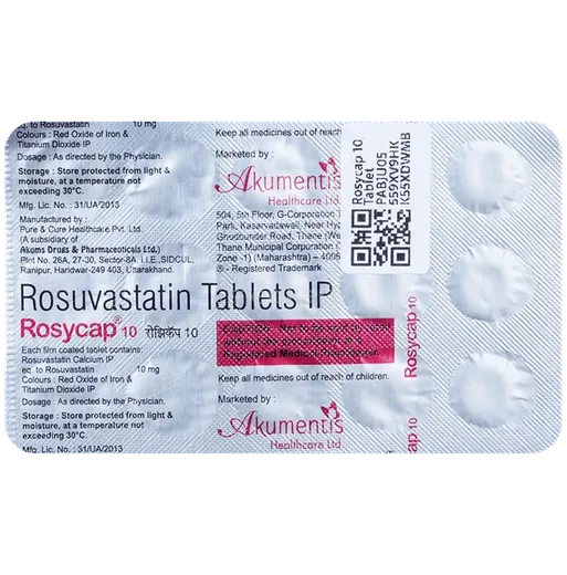 rosycap 10mg tablet 15's